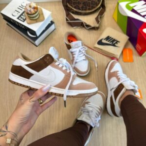 Dunk low Marrom camurça