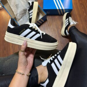 Gazelle Plataforma Preto Branco